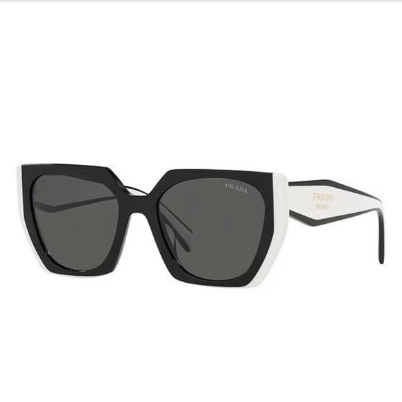 Prada Two-Tone Black and White Sunglasses - Picture 1 of 10